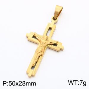 Stainless Steel Cross Pendant - KP119304-KL