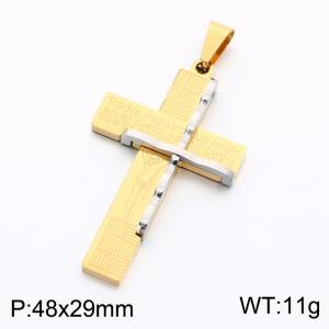 Stainless Steel Cross Pendant - KP119305-KL