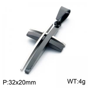 Stainless Steel Cross Pendant - KP119312-KL