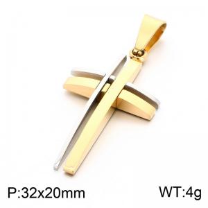 Stainless Steel Cross Pendant - KP119313-KL