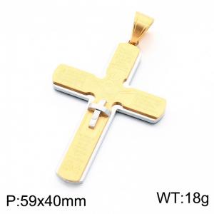 Stainless Steel Cross Pendant - KP119325-KL