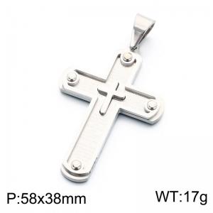 Stainless Steel Cross Pendant - KP119330-KL