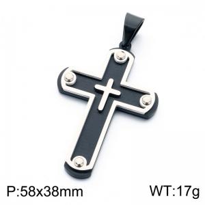 Stainless Steel Cross Pendant - KP119331-KL
