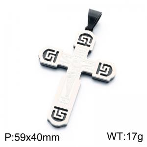 Stainless Steel Cross Pendant - KP119334-KL