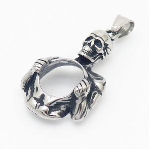 Stainless Skull Pendants - KP119343-MI