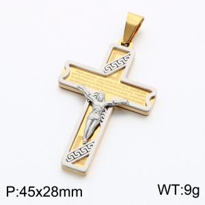 Stainless Steel Cross Pendant - KP119350-KL