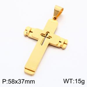 Stainless Steel Cross Pendant - KP119354-KL