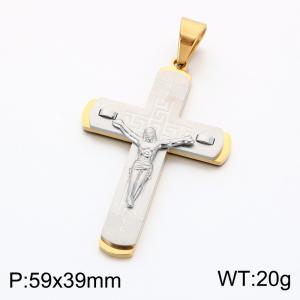 Stainless Steel Cross Pendant - KP119356-KL