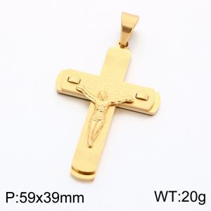 Stainless Steel Cross Pendant - KP119357-KL