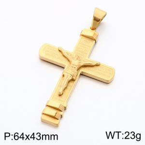 Stainless Steel Cross Pendant - KP119364-KL