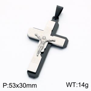 Stainless Steel Cross Pendant - KP119367-KL