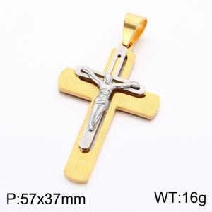 Stainless Steel Cross Pendant - KP119376-KL