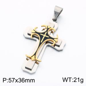 Stainless Steel Cross Pendant - KP119382-KL