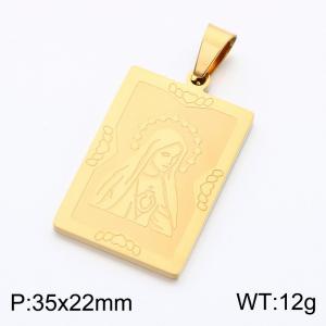 Stainless Steel Gold-plating Pendant - KP119388-KL