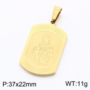 Stainless Steel Gold-plating Pendant - KP119390-KL