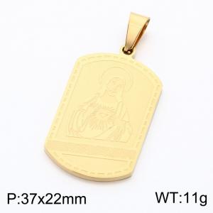 Stainless Steel Gold-plating Pendant - KP119395-KL