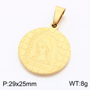 Stainless Steel Gold-plating Pendant - KP119399-KL
