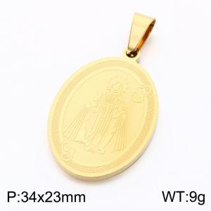 Stainless Steel Gold-plating Pendant - KP119407-KL