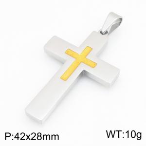 Stainless Steel Cross Pendant - KP119442-HR