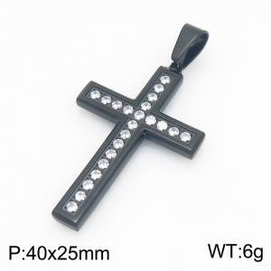 Stainless Steel Cross Pendant - KP119484-HR