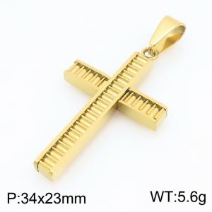 Stainless Steel Cross Pendant - KP119489-HR
