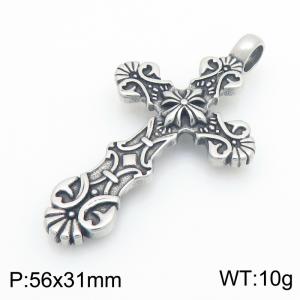 Stainless Steel Cross Pendant - KP119665-LU