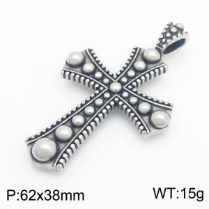 Stainless Steel Cross Pendant - KP119666-LU