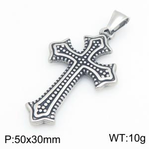 Stainless Steel Cross Pendant - KP119669-LU