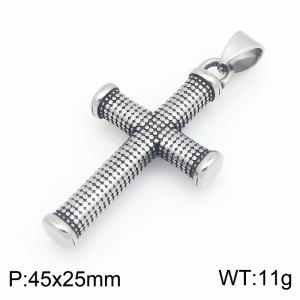 Stainless Steel Cross Pendant - KP119672-LU