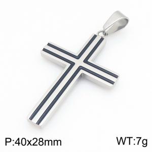 Stainless Steel Cross Pendant - KP119676-HR