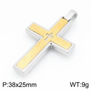 Stainless Steel Cross Pendant - KP119769-HR