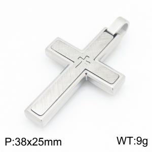 Stainless Steel Cross Pendant - KP119772-HR
