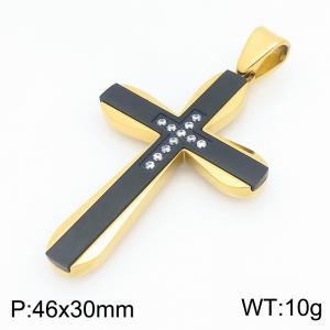 Stainless Steel Cross Pendant - KP119774-HR
