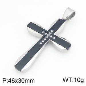 Stainless Steel Cross Pendant - KP119779-HR