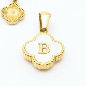 Stainless Steel Gold-plating Letter Pendant - KP119821-LB