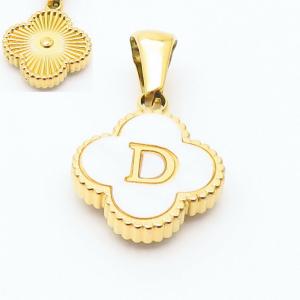 Stainless Steel Gold-plating Letter Pendant - KP119823-LB