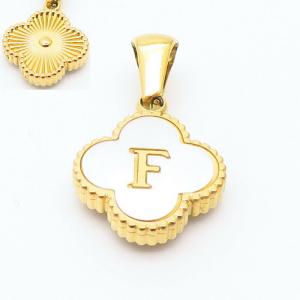 Stainless Steel Gold-plating Letter Pendant - KP119825-LB