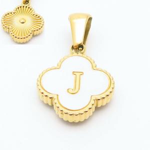 Stainless Steel Gold-plating Letter Pendant - KP119829-LB