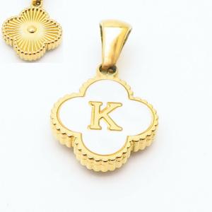 Stainless Steel Gold-plating Letter Pendant - KP119830-LB