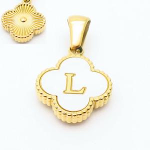 Stainless Steel Gold-plating Letter Pendant - KP119831-LB
