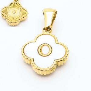 Stainless Steel Gold-plating Letter Pendant - KP119834-LB