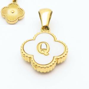 Stainless Steel Gold-plating Letter Pendant - KP119836-LB