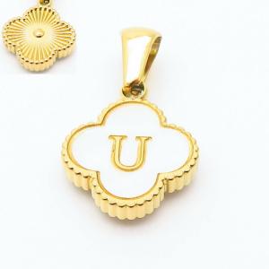 Stainless Steel Gold-plating Letter Pendant - KP119840-LB