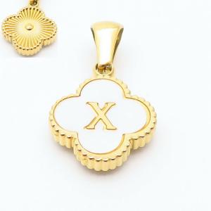 Stainless Steel Gold-plating Letter Pendant - KP119843-LB