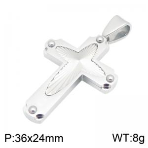 Stainless Steel Cross Pendant - KP119849-HR