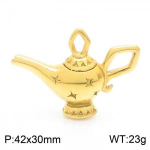 Gold-Plated Stainless Steel Magic Lamp Pendant - KP119981-KJX