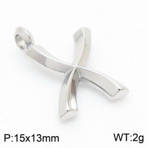 Stainless steel fashionable personalized letter X pendant pendant - KP120185-Z
