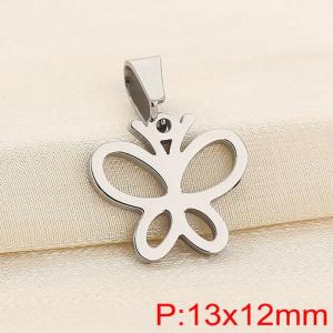 Stainless steel butterfly pendant - KP120386-Z