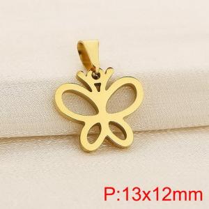 Stainless steel butterfly pendant - KP120387-Z