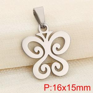 Stainless steel butterfly pendant - KP120388-Z